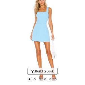 Amanda Uprichard Blue Sleeveless Mini Sundress